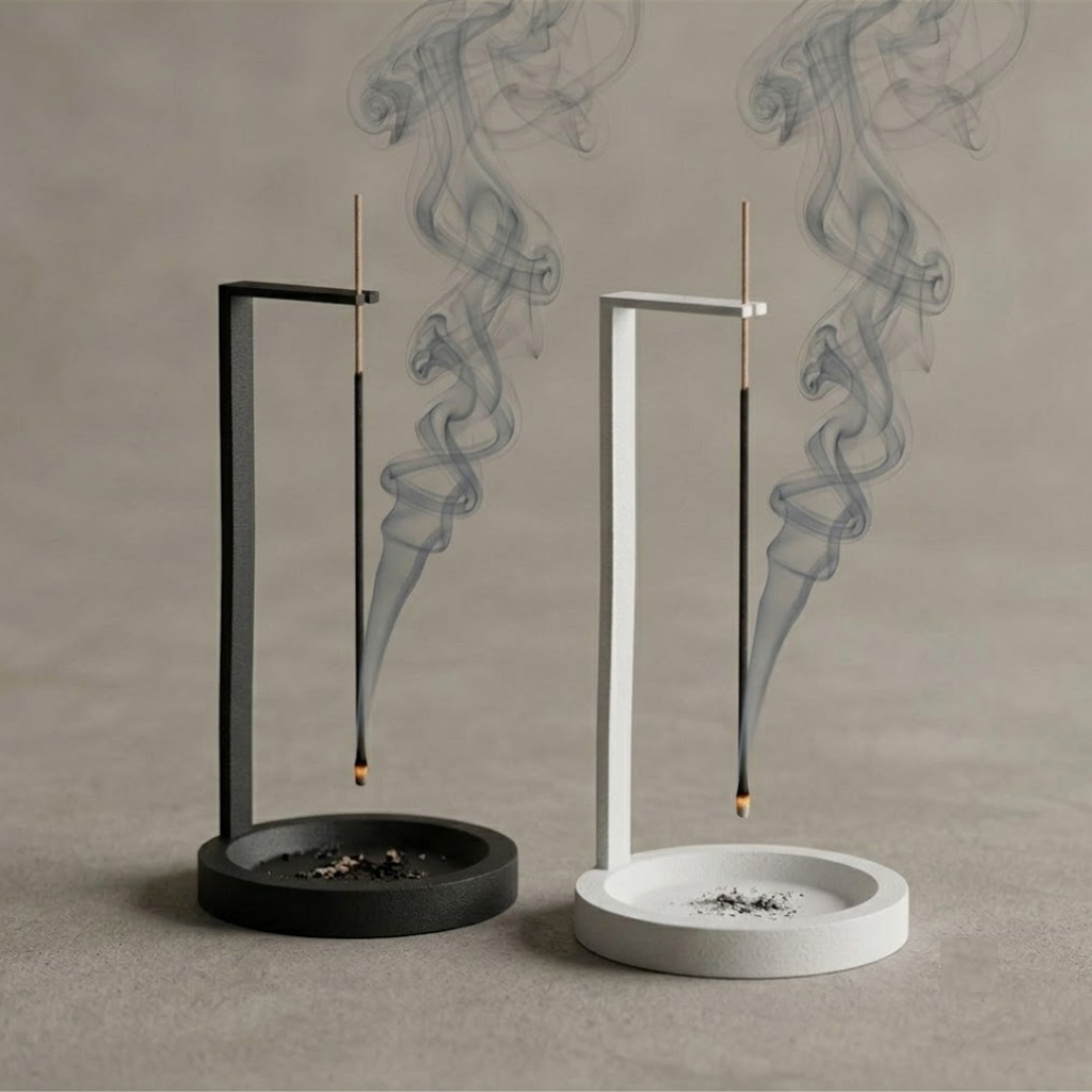 Imagem Incensário Porta Incenso Invertido Suporte Para Incenso Minimalista Zen Moderno Decorativo 19CM