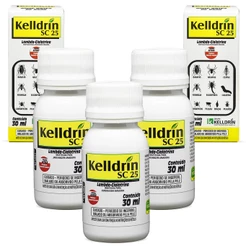 Kelldrin SC 25 Barata Francesinha Formiga Aranha Escorpião 30ml contra pulgas e carrapato