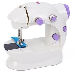 Máquina de Costura Portátil Elétrica em Miniatura com Pedal - Compatível com Tensão Bivolt 110v-220v