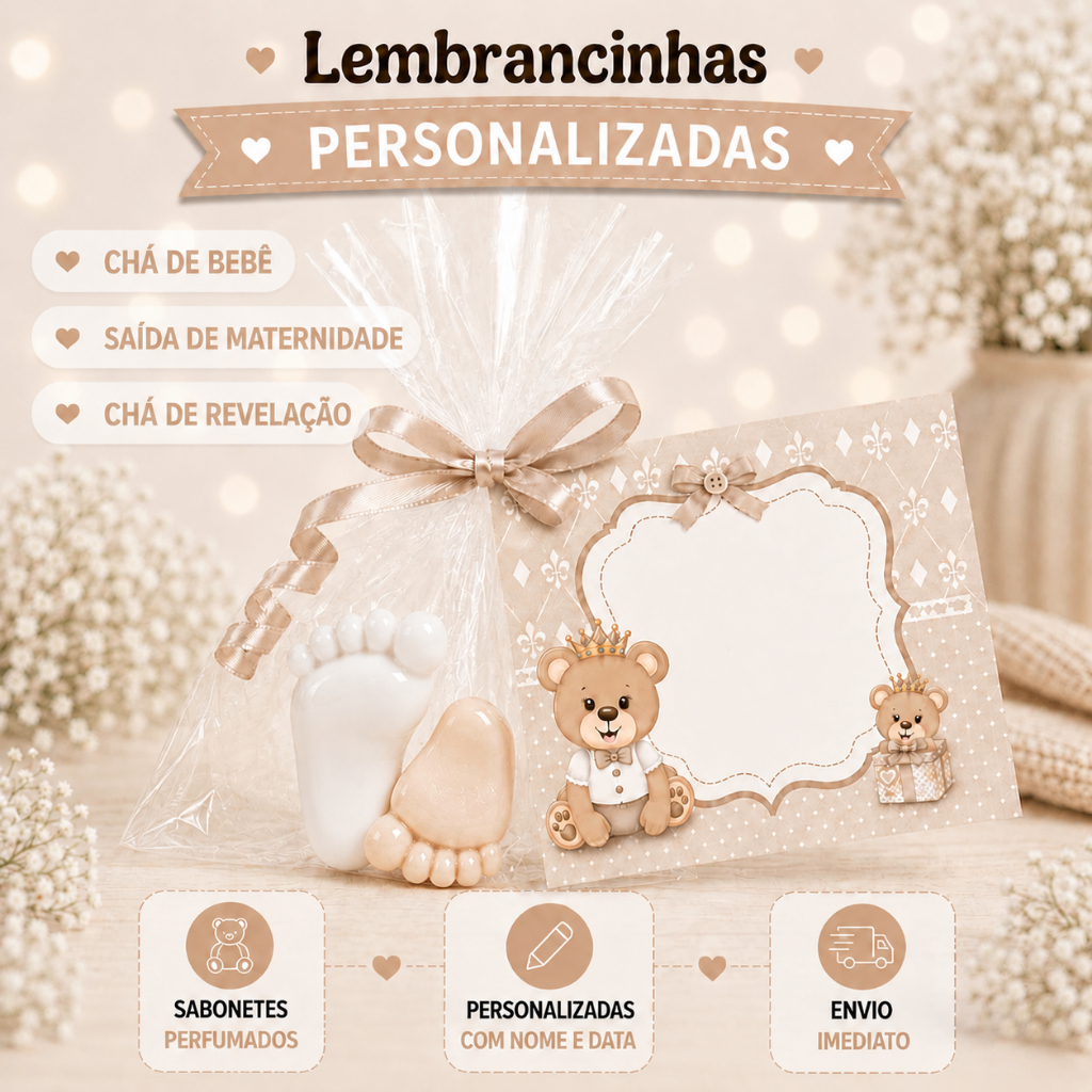 65 Kits Lembrancinhas Chá Revelação, Chá de Fralda,Cha de bebe,Saida  de Maternidade