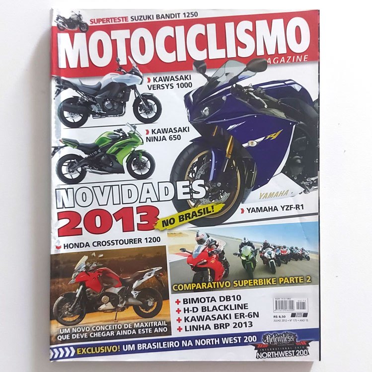 Revista Motociclismo Magazine N175 Jul2012 Kawasaki Versys 1000 Yamaha Yzf-ri