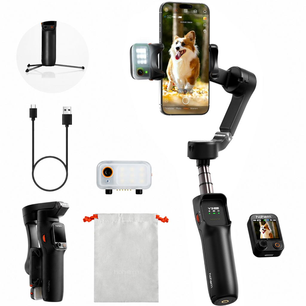 Hohem Estabilizador iSteady V3/V3 Ultra/M7 Gimbal para Smartphone