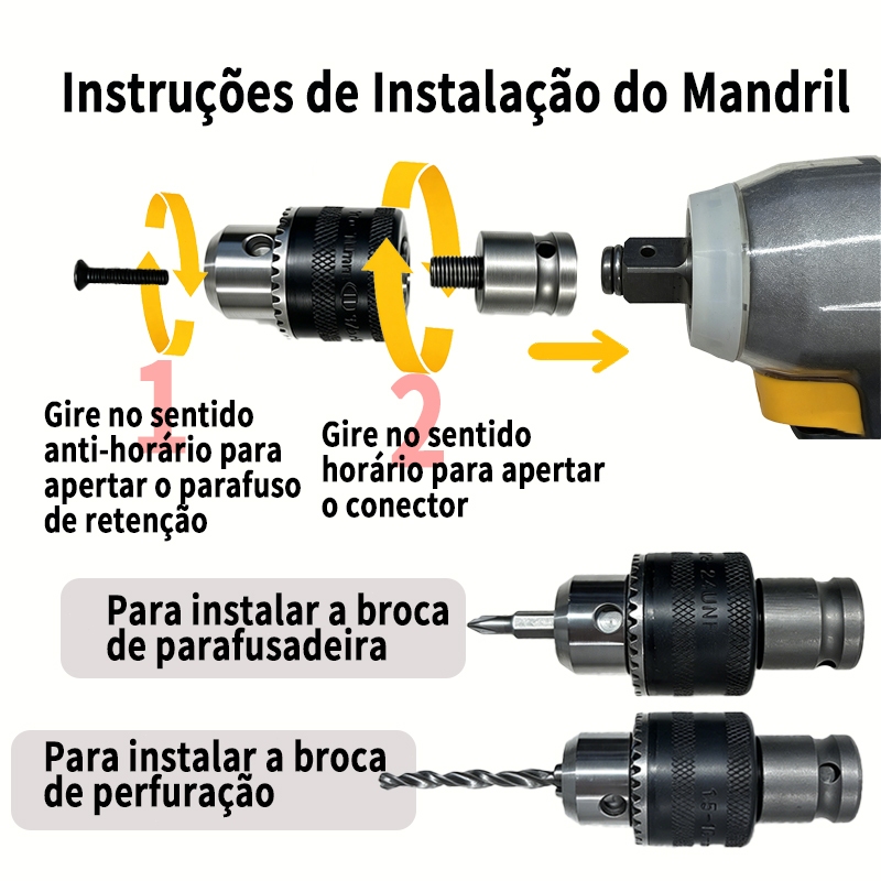 Furadeira Parafusadeira de Impacto Solid Doctor 48V 350NM Sem Fio Kit — foto 9