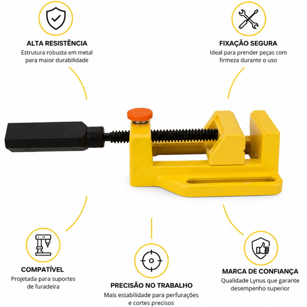 Morsa Para Suporte De Furadeira Lm-65 Lynus