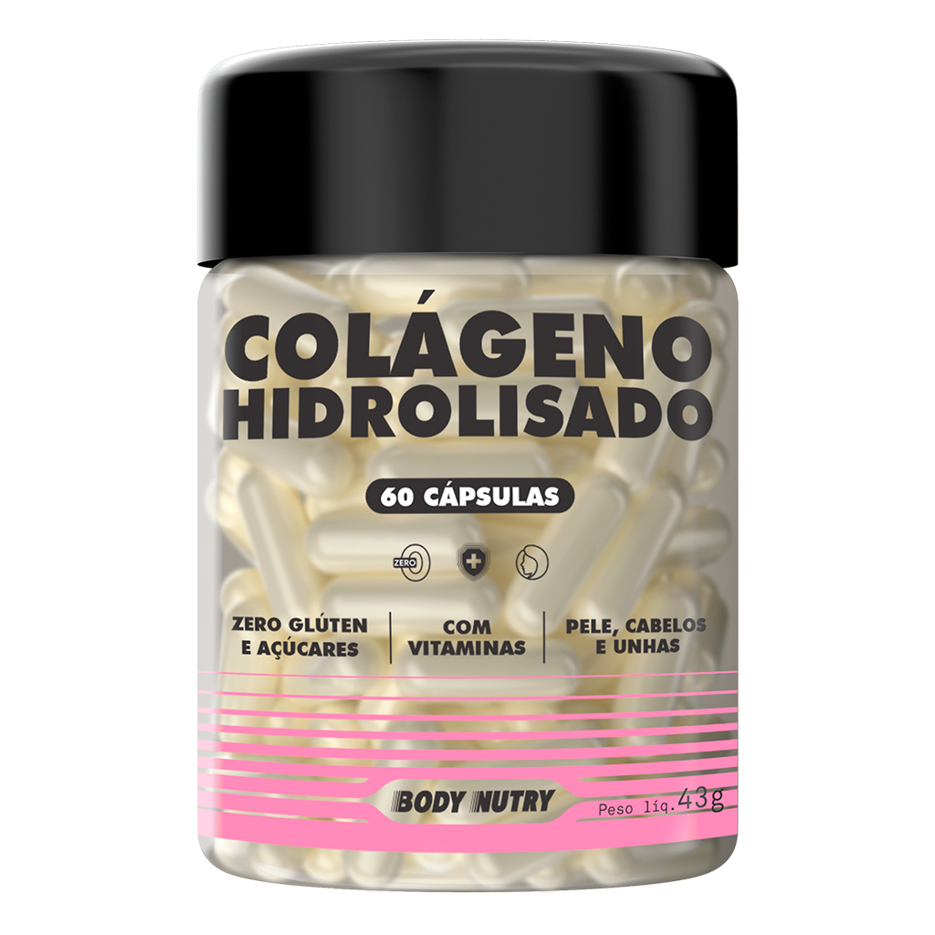 Colágeno Hidrolisado Feminy 60 Cáps Fortalecimento de Articulações Cabelos Pele 