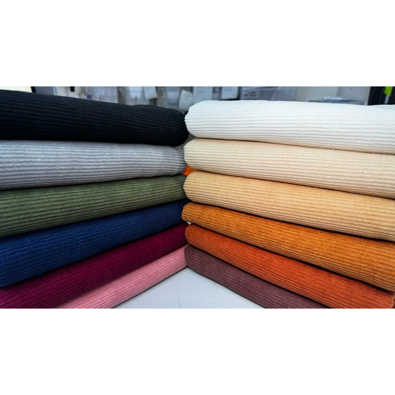 Tecido Veludo Cotelê Largura 1,5m - Ester Spandex - 98% Polyester 2% Elastano .