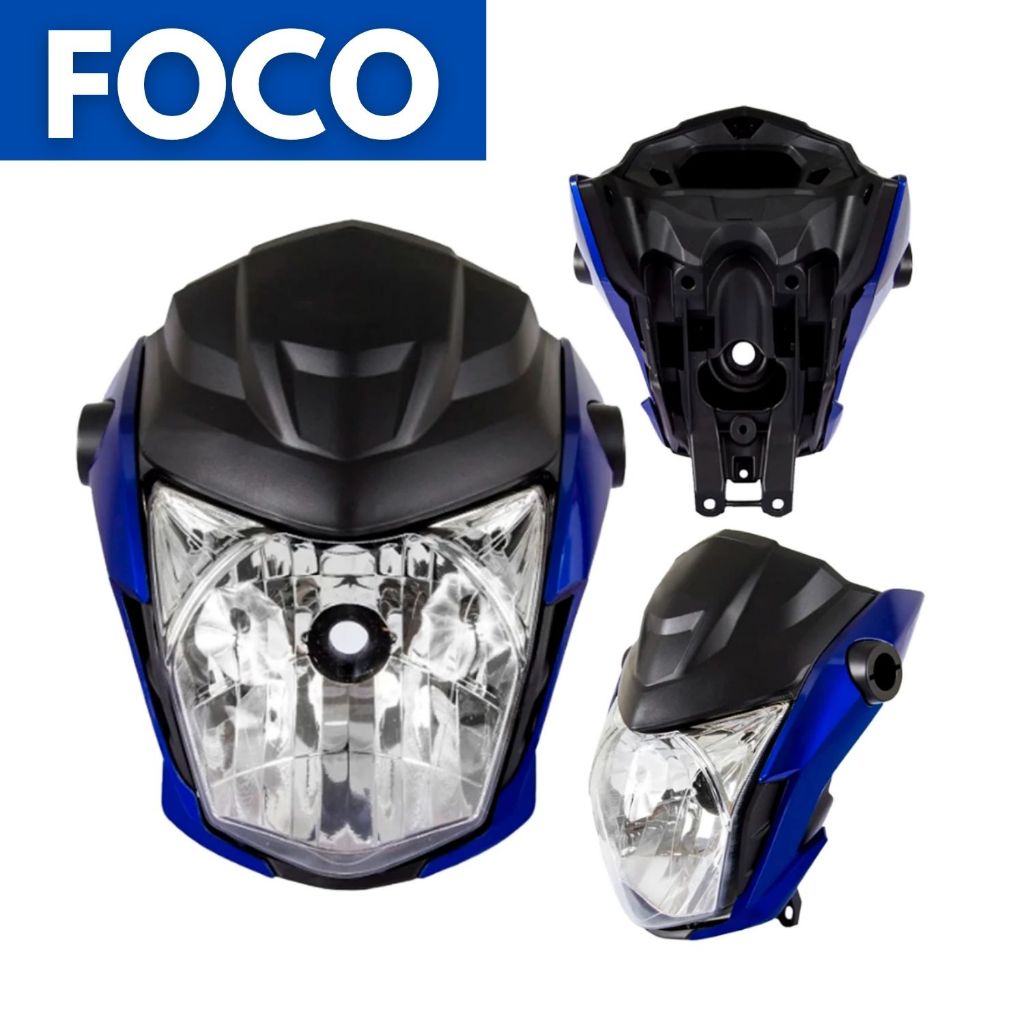 Frente completa Fan Start Cargo 160 2022 a 2024 azul perolizado caraiva bananinha + aranha + carenagem frontal