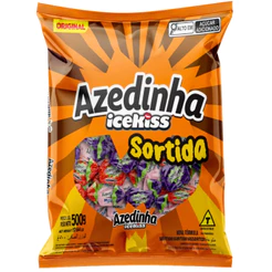 Balas Azedinhas Mastigáveis Icekiss Sortida 500g Cory