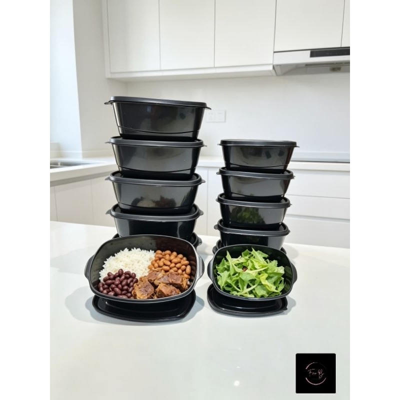 Marmitas, Potes kit com 12 com tampa, conjunto de potes com 12 unidades, jogo de potes de 400ml e 800ml