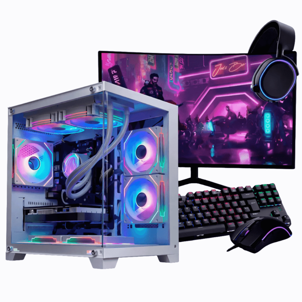 PC Gamer Completo Ryzen 5 5500, RX 7600, 16GB DDR4, SSD 500GB NVMe, 600W 80 Plus