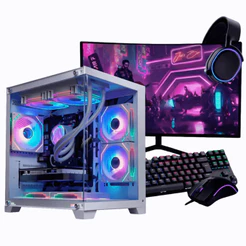 PC Gamer Completo Ryzen 5 5500, RX 7600, 16GB DDR4, SSD 500GB NVMe, 600W 80 Plus, PCITAL04-E