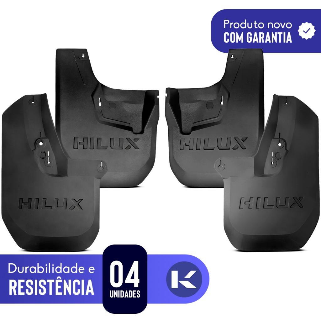 Kit Apara Barro Lameiro Dianteiro Traseiro Hilux 2024 A 2026 — imagem 2 de 2