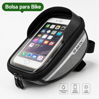 Bolsa Suporte Celular Bike Bicicleta Guidão Case Ciclismo Resistente Água B-MAX