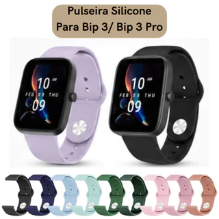 Pulseira Silicone 20mm Para Amazfit Bip 3/Bip3 PRO/ Gts 3/Bip S/Bip Lite/Gts/Gts2 Smartwatch Relógio
