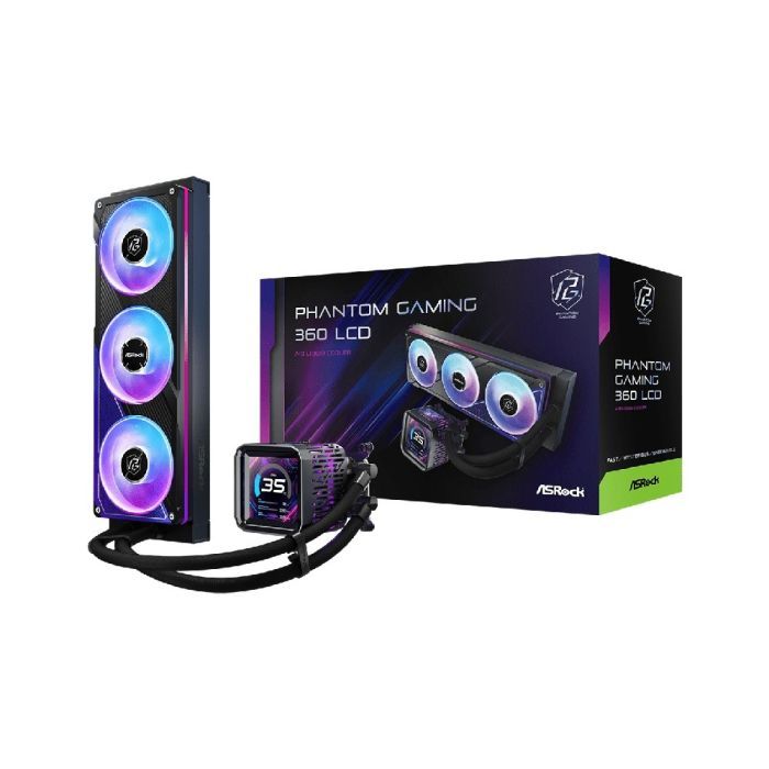 Water Cooler AsRock Phantom Gaming 360 LCD AMD/Intel - 90-APGA36-BAAGA5
