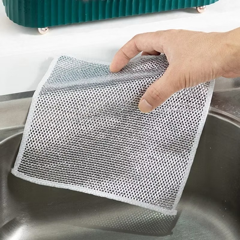 Kit 5/10/15/20 Panos De Limpeza Aço Premium Arear Panela Fogão Toalha Louça Tira Gordura Reutilizável