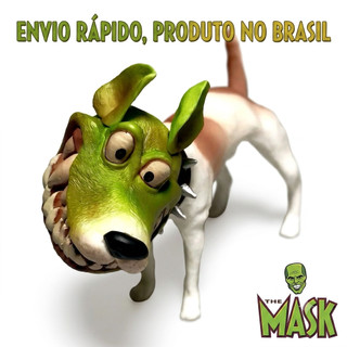 O Máskara Colecionável Boneco Milo Cachorro Action Figure Miniatura Filme Anos 90 Mascara The Mask