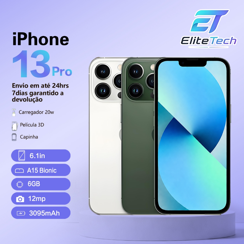 iPhone 13 Pro 128GB ou 256GB Carregador Garantia e Nota Fiscal
