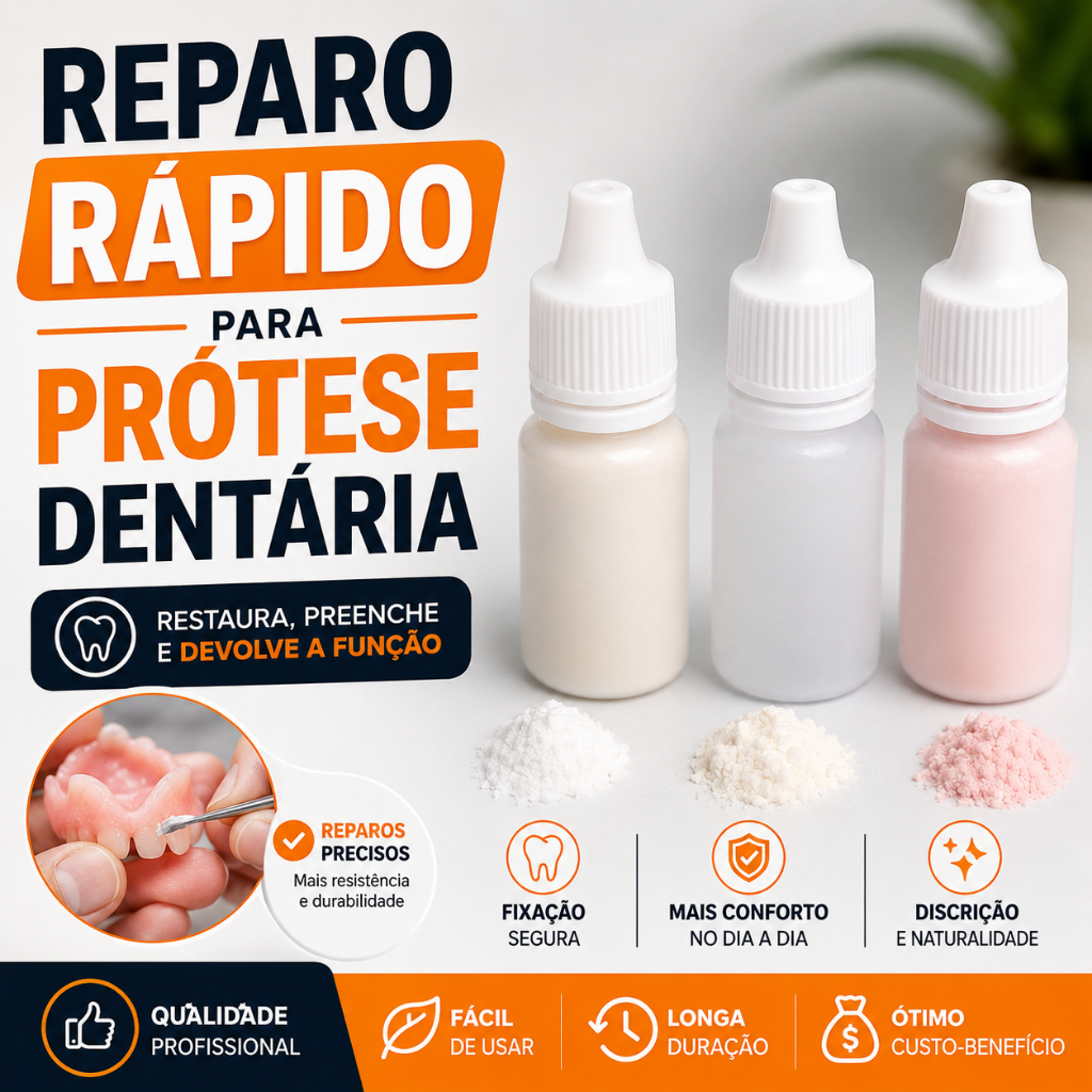 kit reparo para Dentadura e Roach