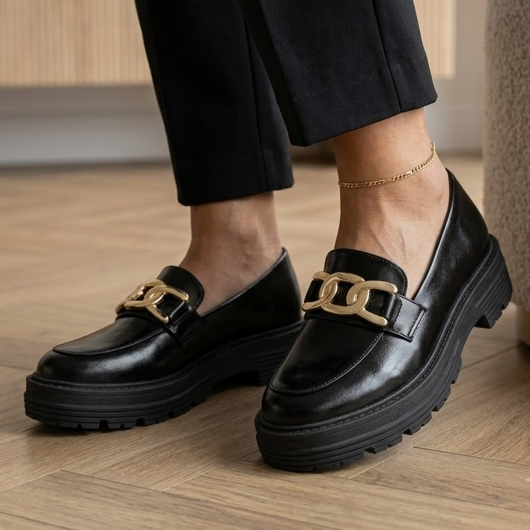 Sapato Mocassim Feminino Tratorado Bico Arredondado Confortável Elegante e Estiloso - Promoção !