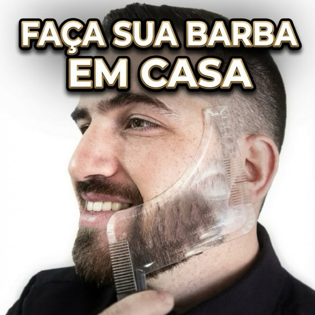 Pente Régua Alinhador Molde Para Barba
