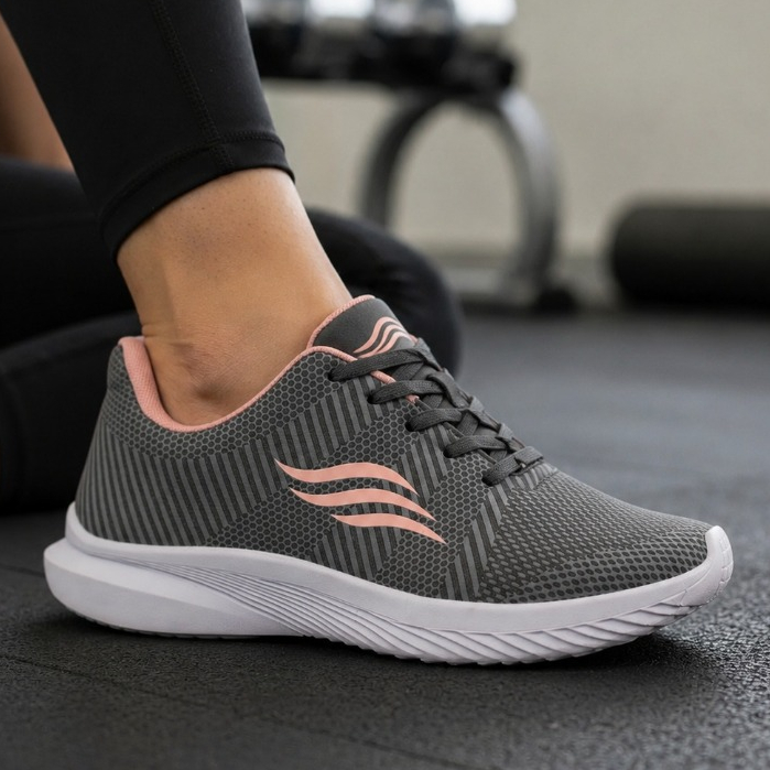 Tênis Feminino Esportivo Para Caminhada Corrida Treino Alta Performance Anti-Impacto Macio Leve