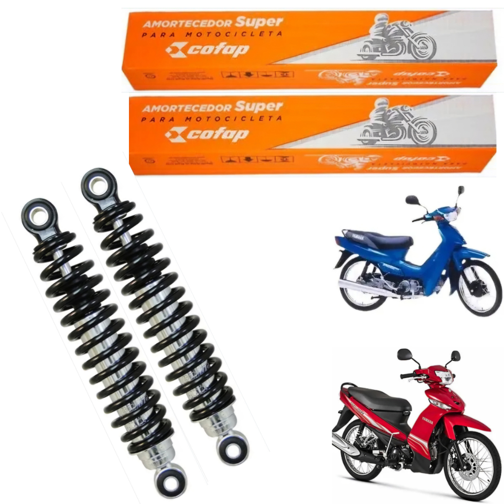 Par Amortecedor Traseiro Cofap Yamaha CRYPTON 100 1998 1999 2000 2001 2002 2003 