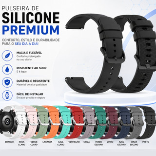 Pulseira 22mm para Amazfit Bip Max Balance 2 Bip 6 5 de Silicone