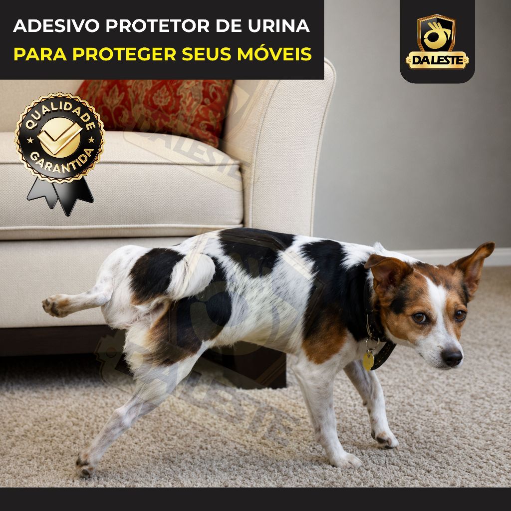 Película Protetor de Urina de Chachorro Adesiva Transparente para Sofás Cama Pet