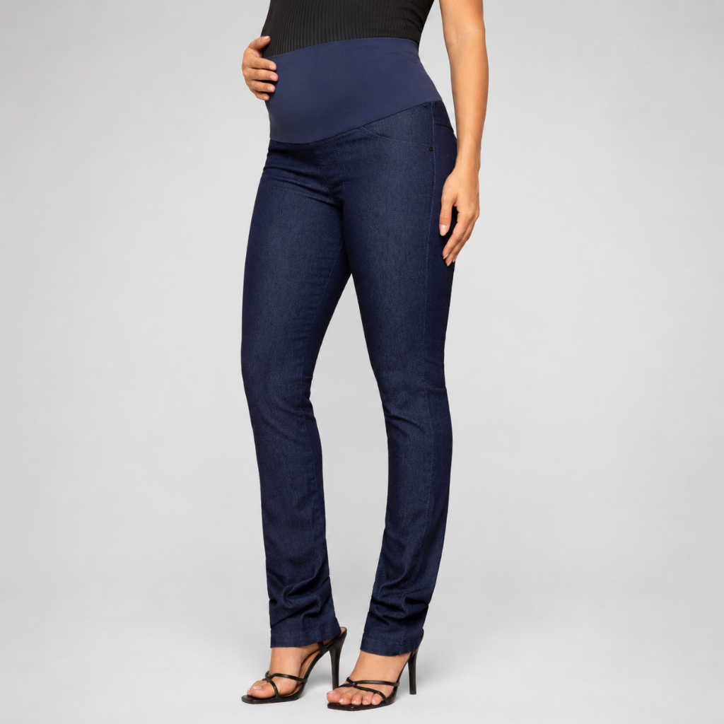 Calça Jeans Gestante Ultra Conforto Cós Suplex Grávida