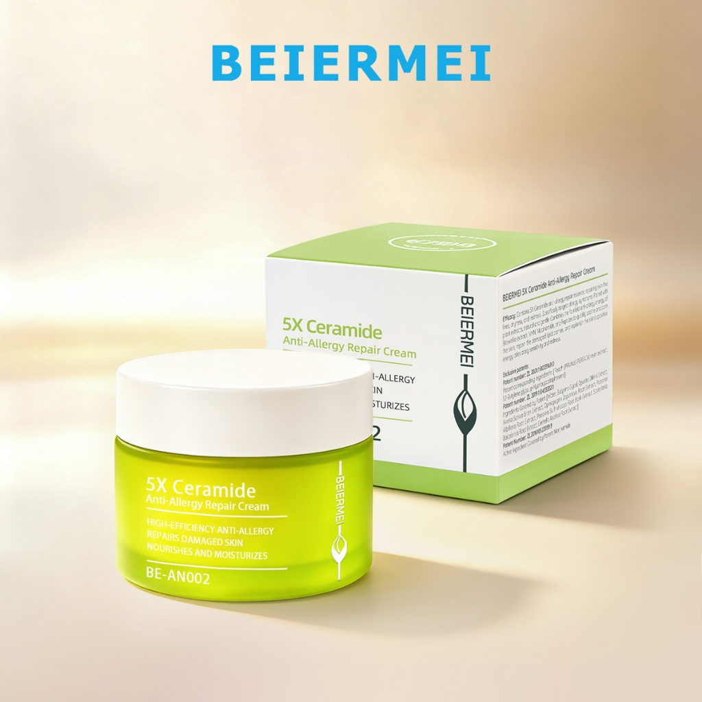BEIERMEI  Cream Anti-Allergy Repair 5X Ceramide 30g/1.0FL.OZ Antialérgico Reparação da pele danificada