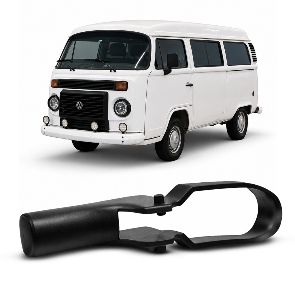 Gatilho Maçaneta Kombi 1975 a 2013 Puxador Externo Porta Preto