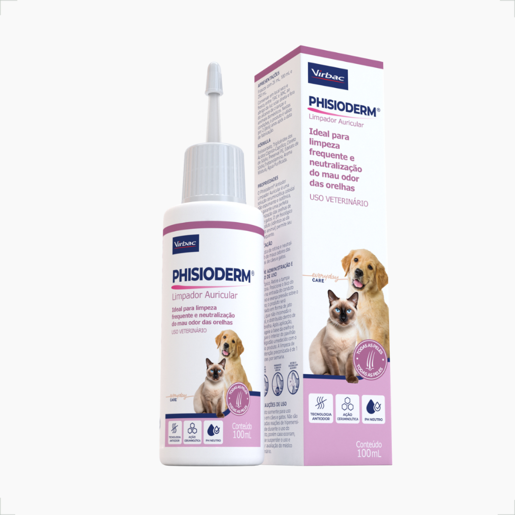 Phisio Anti Odor Limpador Auricular - Virbac - 100ml