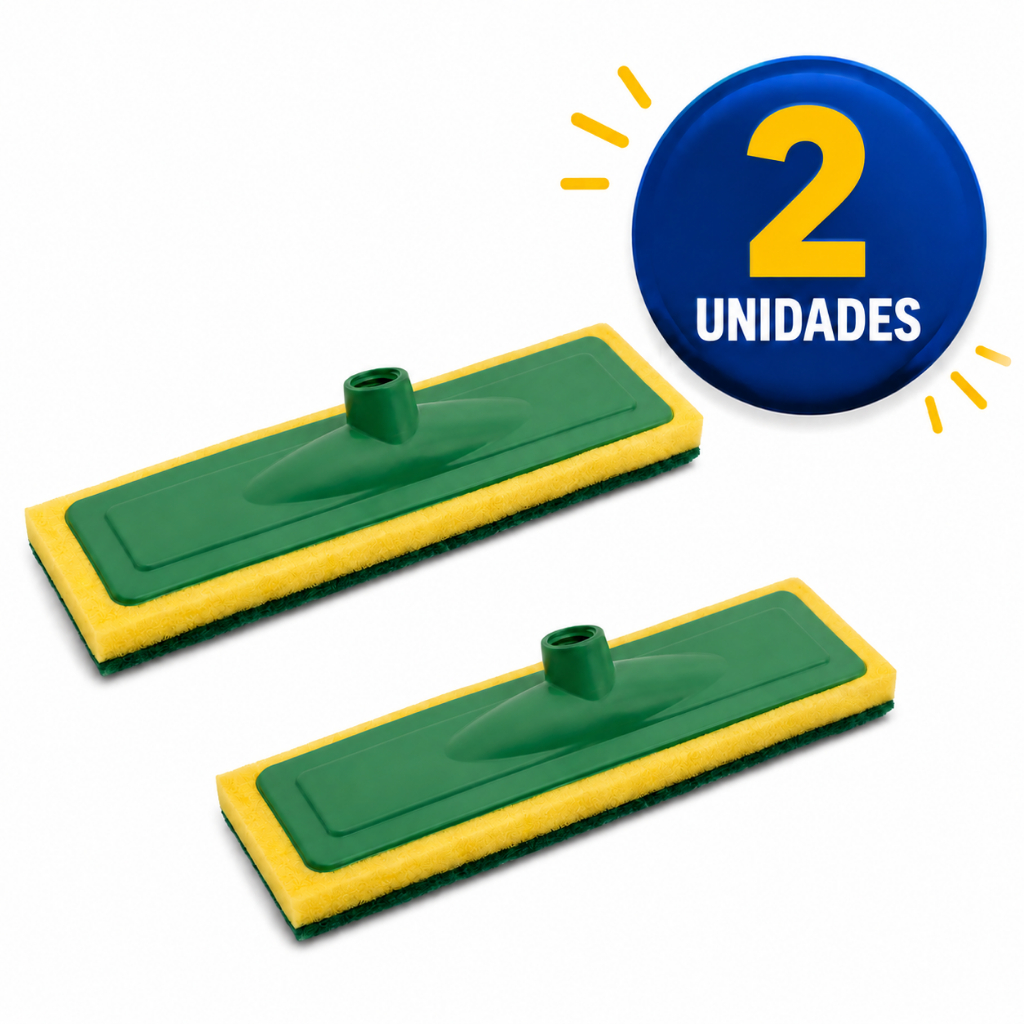 2 Limpa Azulejo e Piso - Esponja Multiuso, Fácil de Usar, Remoção Eficiente de Resíduos Esfregão, Lava Piso Azulejo