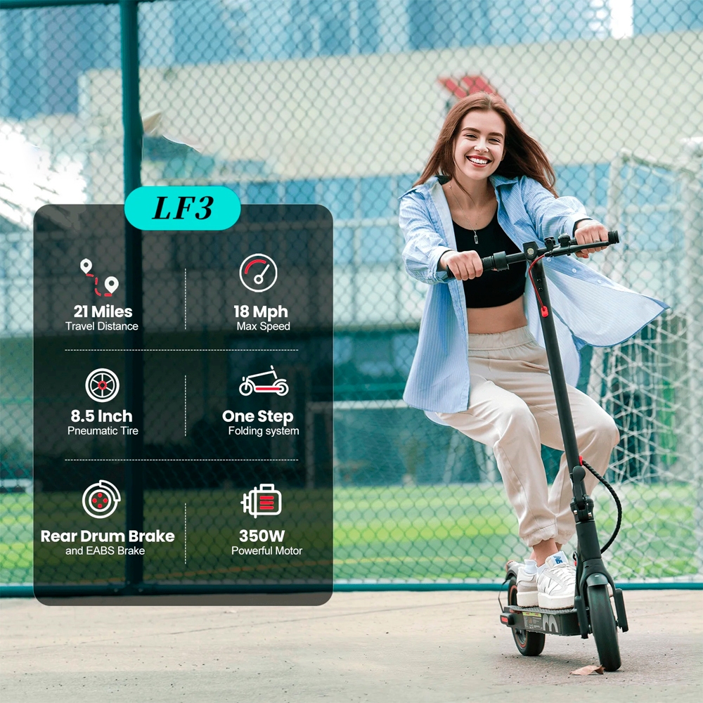 Patinete Elétrico Profissional 350w Adultos Até 150Kg Com Conexão APP Bluetooth e Freios a Disco