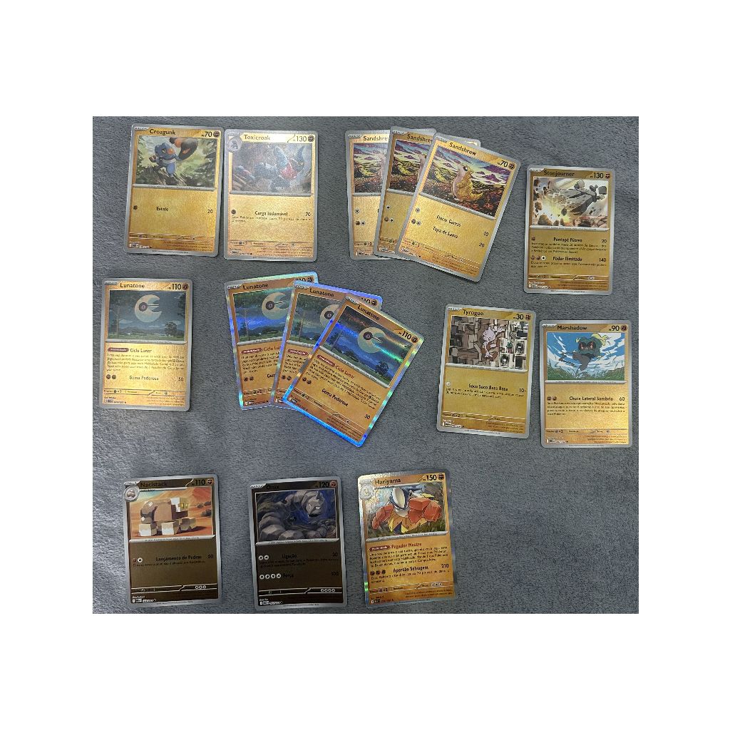 Pokémon TCG Mega Evolução (ME1/132) | Reverse Holo e Holo Fighting | Complete seu Master Set | Original Copag