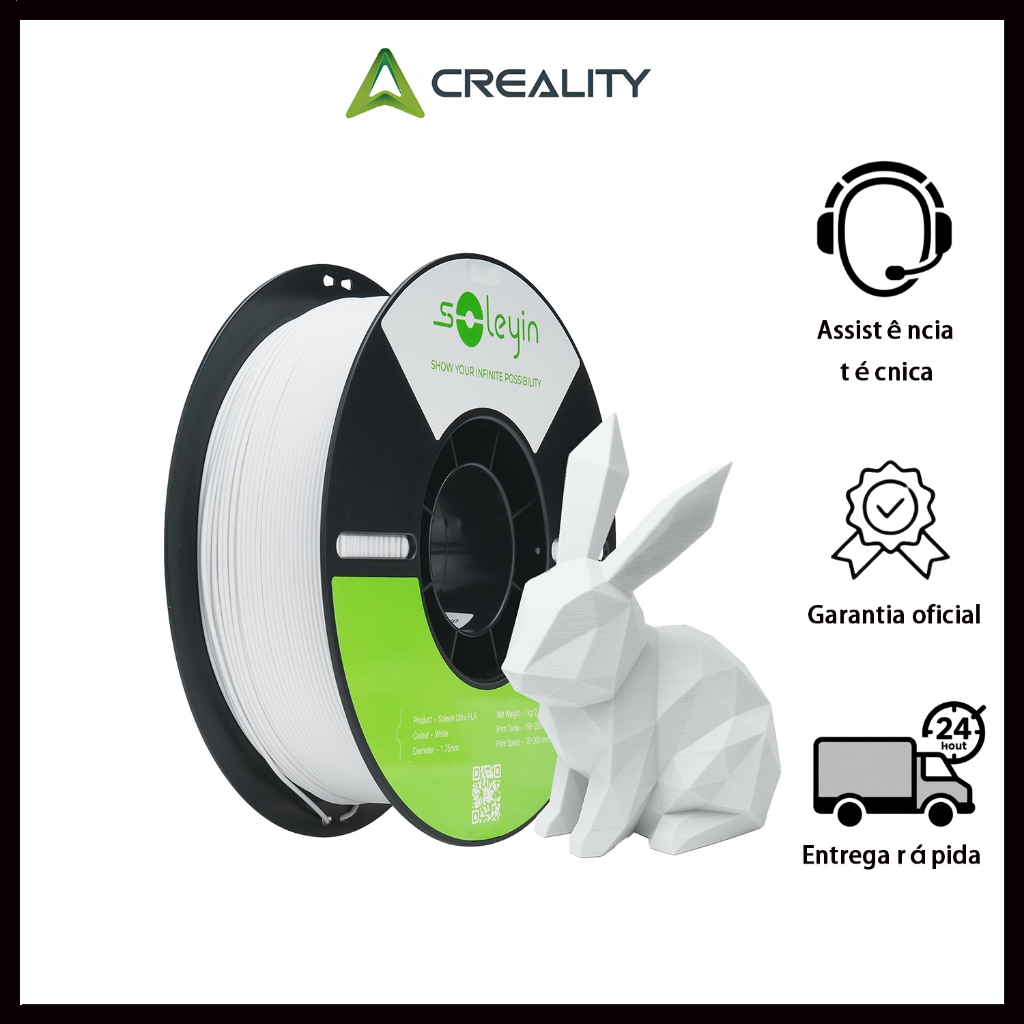 Creality Soleyin Ultra PLA 1.75mm Filamento Impressora 3D （10kg ）