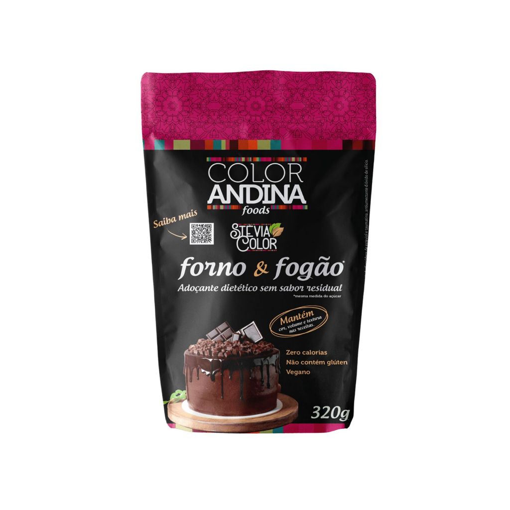 Adoçante Culinário Stevia Color Forno E Fogão 320g Sem Sabor