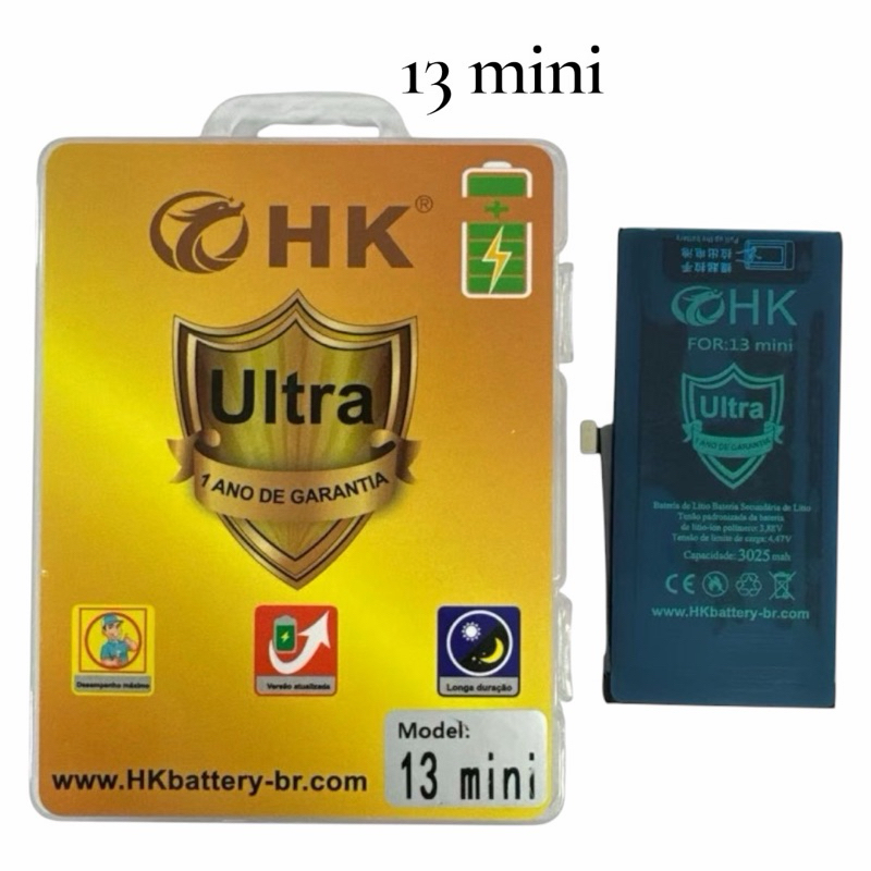 Bateria iphon 13 mini Alta Capacidade + Maior Duração!