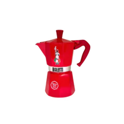 Cafeteira Moka Express 6 Xicaras Omino Vermelha