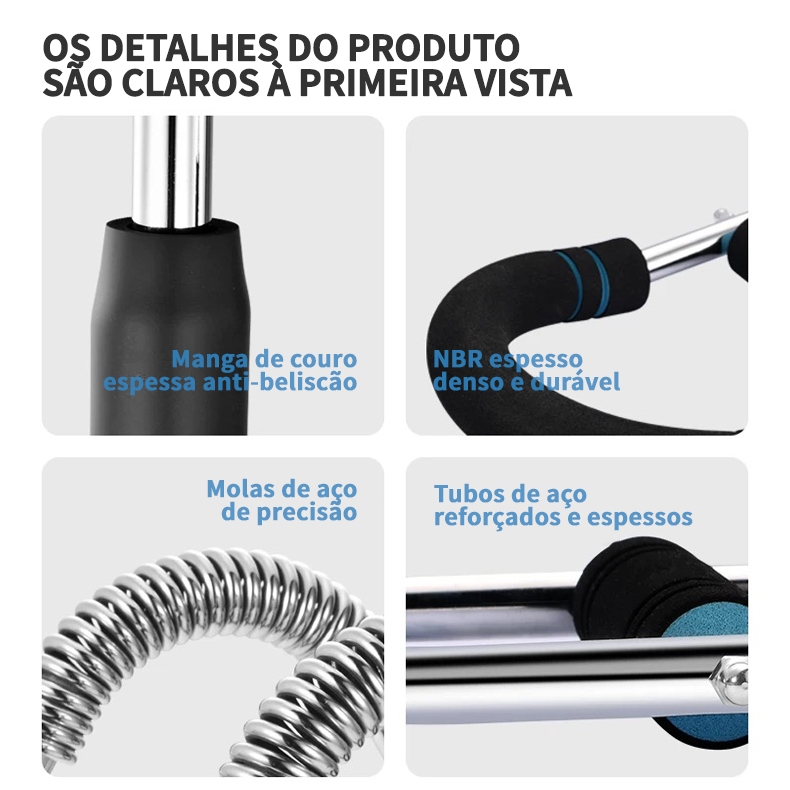 Treinador de Braço e Peitoral Ajustável, Expansor de Peitoral Antiderrapante Para Treino Em Casa e Academia — imagem 2 de 2