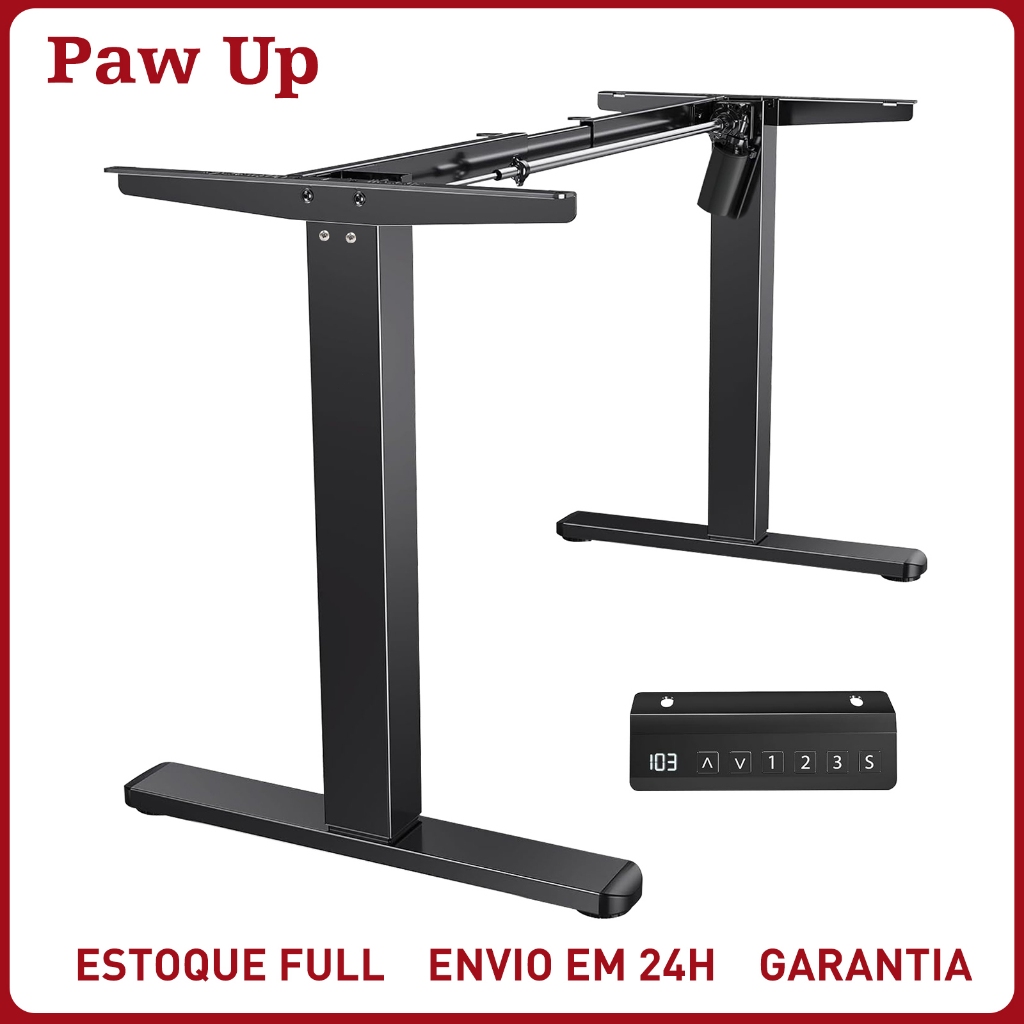 Mesa com Regulagem de Altura Elétrica Estrutura Mesa com regulagem eletrônica e memória | 72-120cm — oferta na Shopee