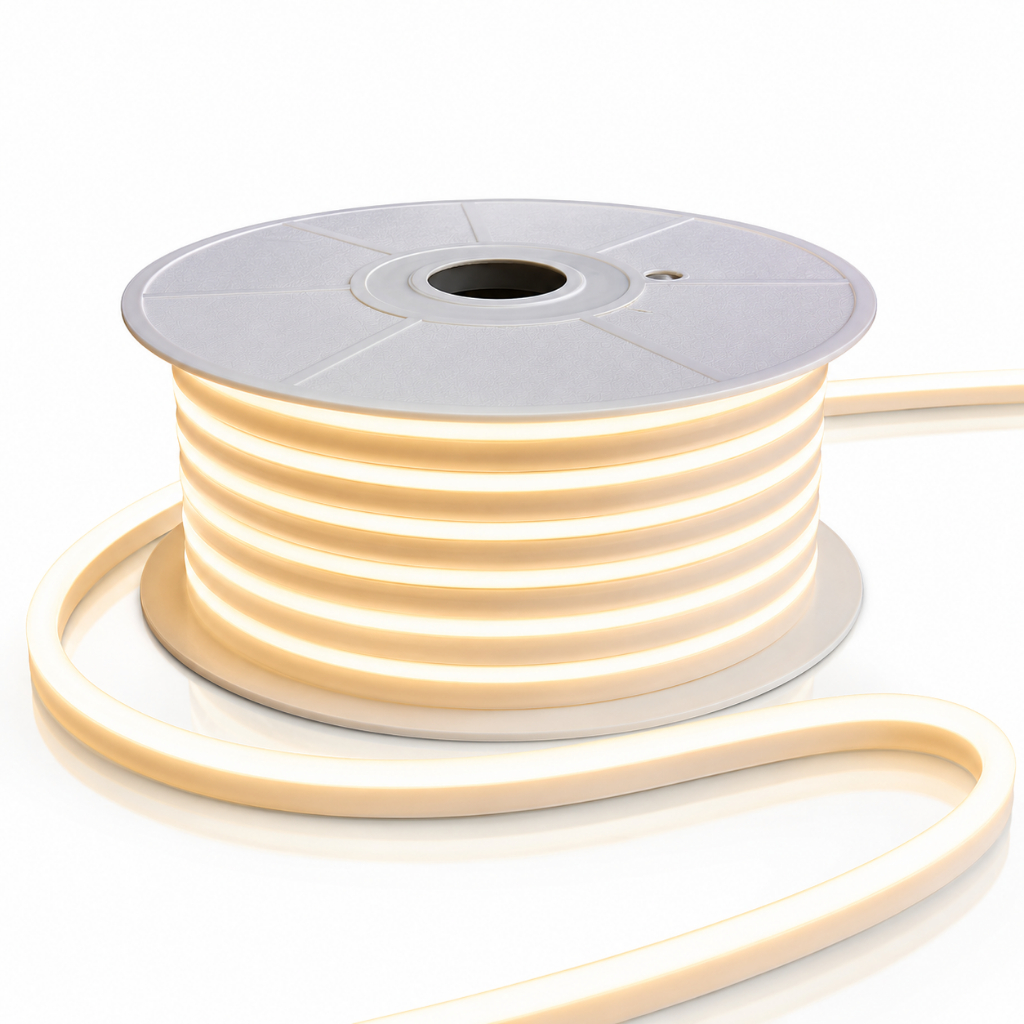 Fita LED Neon COB IP67 Ligação Direta 240LED 15W 1500lm De 5m a 20m