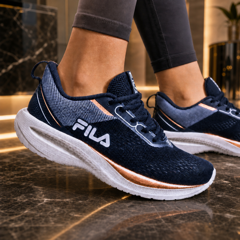Tenis feminino Fila Rise Up Esportivo Corrida Treino Caminhada Leve Resistente C
