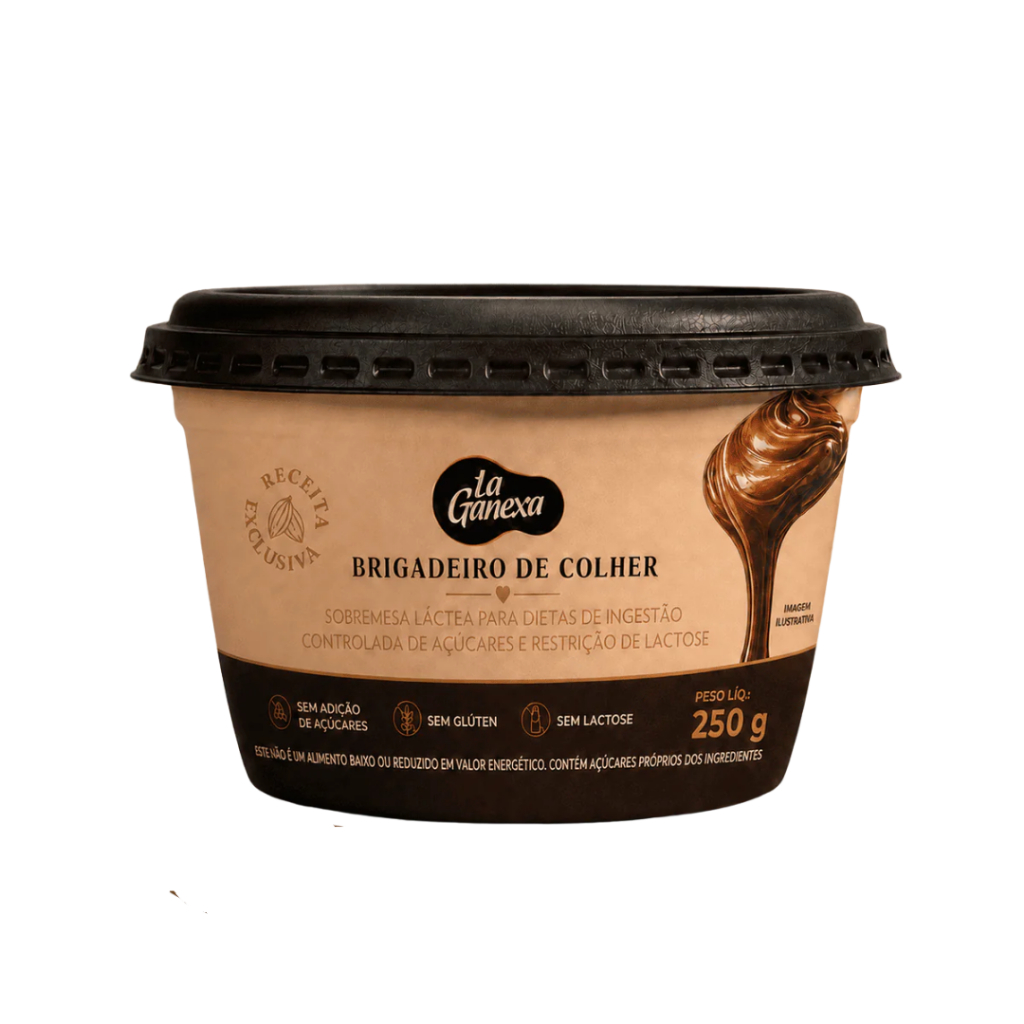 Brigadeiro de Colher 250g La Ganexa - Sem Adição de Açucar - Zero Lactose