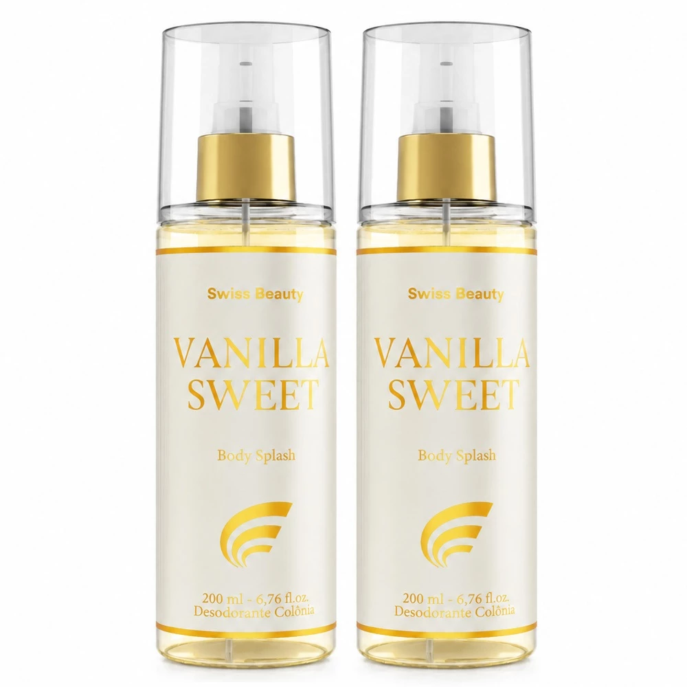 2x Body Splash Vanilla Sweet 200ml - Swiss Beauty