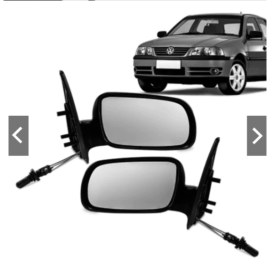 Retrovisor Gol G3 G4 99/14 C/Controle 2 Portas