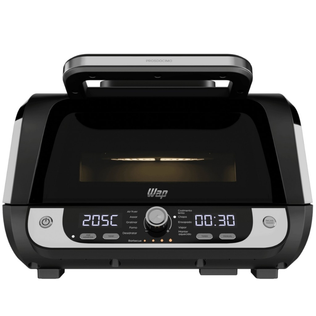Fritadeira Elétrica Air Fryer Barbecue 10L 1800W 220V Wap