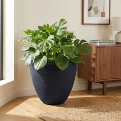 Vaso Polietileno 38x48cm Jardim Sala Decorativo Berlim 47 Litros