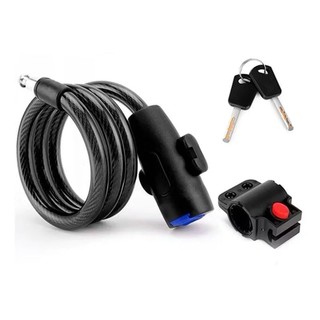 Trava Cabo De Aço Cadeado fechadura Segurança Bike Moto Espiral Anti-Roubo-envio imediato